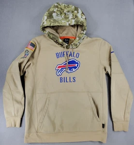Buffalo Bills 2019 Salute To Service Dri Fit Nike On Field Hoodie L Beige Camo - Bild 1 von 7