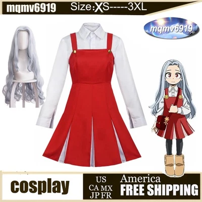 Anime Boku No My Hero Academia Temporada 4 Eri Cosplay Uniforme Vestido Peluca Disfraz Rojo Foto 1 de 4