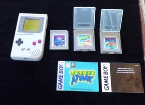 Gameboy Original Dmg-01 con Paquete de 3 Juegos-SUPER MARIO LAND, TETRIS, TETRIS ATTACK - Imagen 1 de 20