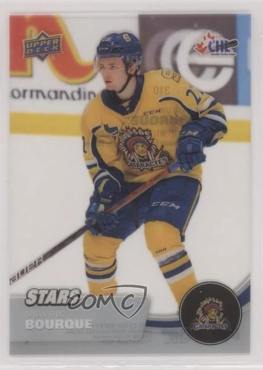 2021-22 Upper Deck CHL Stars Clear Cut Mavrik Bourque #310 - Image 1 of 2