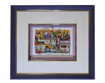 Charles Fazzino “Broadway Sunsets” 3D arte de lujo firmado a mano edición limitada Foto 1 de 4