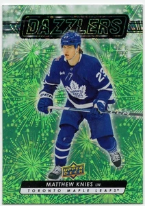 2023 Upper Deck Extended Series Dazzlers Green Matthew Knies #DZ-147 Rookie RC - Picture 1 of 2