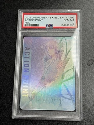 PSA 10 Union Arena Bleach Vol. 2 Rukia Kuchiki FOIL Action Point AP03, English  - Image 1 of 2