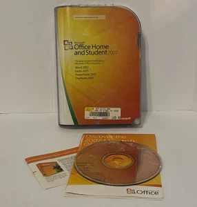 Microsoft Office 2007 Home and Student CD ROM + Key & Box (With $150 Retail Tag) - Picture 1 of 10