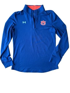 Womens Under Armour Auburn Tigers 1/4 Zip Pullover Long Sleeve Jacket Size Small - Picture 1 of 5