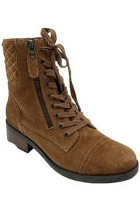 Lucca Lane Women's Cailyn Combat Boot Brush Brown - Picture 1 of 3