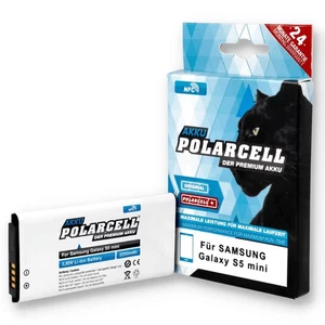 PolarCell NFC Akku für Samsung Galaxy S5 mini SM-G800F DuoS SM-G800H EB-BG800BBE - Bild 1 von 6