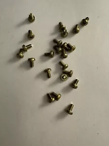 BRASS PAN HEAD PHILLIPS MACHINE SCREWS. 6/32 x 1/4” 35 PCS. NEW - Picture 1 of 1
