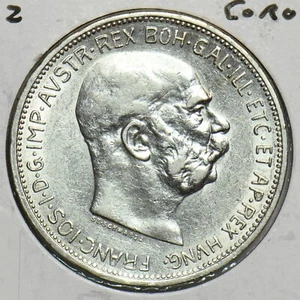 Austria 1912 2 Corona 298497 combine shipping - Picture 1 of 2