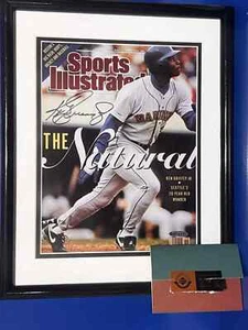 KEN GRIFFEY JR "THE NATURAL" SIGNED FRAMED SPORTS ILLUSTRATED 8X10 UDA COA - Picture 1 of 4
