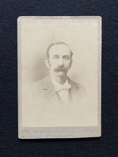 Antique Hanover New Hampshire Identified Handsome Man Cabinet Photo Card