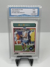 2022 Panini Score Sam Howell Tar Heels Commanders Rookie Card Gem Mint 10!