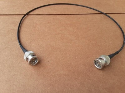 US MADE Belden 9221 BNC Male to BNC Male 75 ohm Miniature Coax Cable - Image 1 of 4