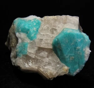 3.9" Terminated Blue Amazonite w/Smoky Quartz, Smoky Hawk Claim, CO! AMZ295 - Picture 1 of 4