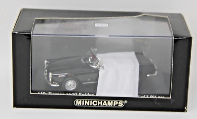 Minichamps 1/43 Alfa Romeo 2600 Spider 1964 coche modelo negro #794451 1 de 3504 Foto 1 de 4