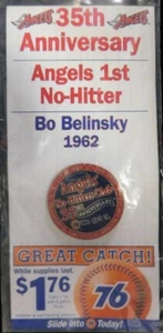 Anaheim Angels 35th Anniversary Of Angels 1st No-Hitter "Bob Belinsky" Pin "NIP" - Picture 1 of 3