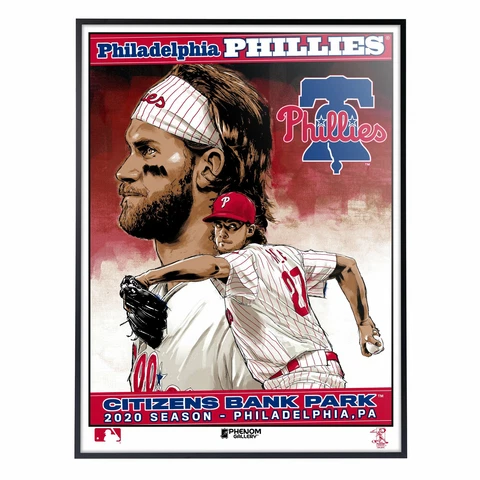 Philadelphia Phillies 2020 Season 18" x 24"Deluxe Framed Serigraph Cover