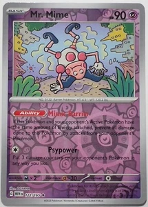Mr.Mime-Reverse Holo-NM 122/165 Scarlet&Violet Pokemon Card - Picture 1 of 1