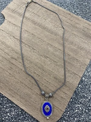 Rare Krissos Greece .925 Lapis Necklace - Image 1 of 3