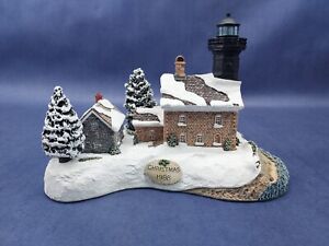 New ListingHarbour Lights Hl707 Christmas 1998 Oil Field Point Lighthouse Signed By Younger