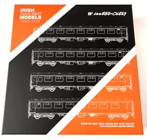 Irish Railway Models CIE/IR Mk.2b/c Passenger IR Orange 4 Coach Pack A - Foto 1 di 4