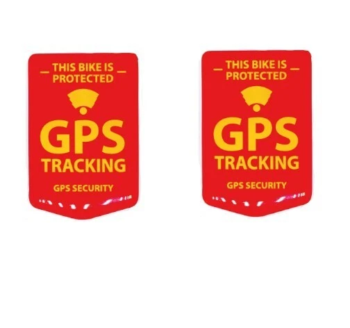 BIKE-label Anti-Diebstahl Aufkleber Set – 8 Stück, GPS Tracking Warnhinweise