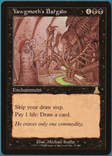 Yawgmoth's Bargain Urza's Destiny NM Black Rare MAGIC CARD (ID# 244698) ABUGames