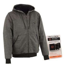 Men’s Zipp Front Heated Hoodie W/ Front & Back Heating Elements BATTERY INCLUDED