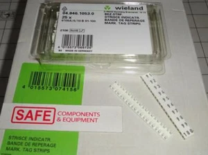 Wieland Marking Srtrips Marcado 91 a 100 QTY-25/Caja 04.846.1053.0 Blanco D43-1 - Imagen 1 de 3