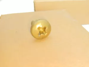 VIER (4) 3/8""-24 x 3/4"" MESSING Kreuzschlitz Pan Kopf Maschinenschrauben - Neu aus altem Lagerbestand - Bild 1 von 4