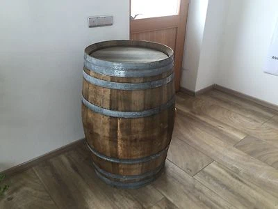 Holzfass Stehtisch gebrauchtes Weinfaß Tischfaß 225L Barriquefaß Eichenfaß Tisch - Bild 1 von 4