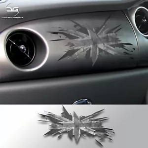 Calcomanías de vinilo Union Jack con bandera gris para tablero de instrumentos adecuadas para R53 Mini Cooper S JCW - Imagen 1 de 2