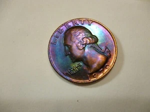 1970 p quarter uncirculated toned - Picture 1 of 16
