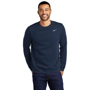 NIKE MENS SWEATSHIRT CREW NECK JUMPER TRACKSUIT CASUAL TOP BLACK - Picture 1 of 10