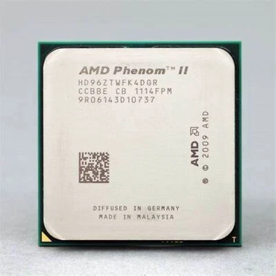 AMD Phenom II X4 960T HD96ZTWFK4DGR CPU Quad-Core 3 GHz 6M Socket AM3 Processors - Image 1 of 2