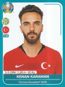 TUR28 KENAN KARAMAN # TURKIYE TURKEY STICKER PANINI UEFA EURO 2020 - Picture 1 of 2