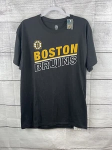 NHL Boston Bruins Black Authentic Men’s Tee Shirt New Sz Large - Picture 1 of 6