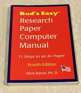 Bud's Easy Research Paper Computer Manual by Alvin Baron 2003, Paperback 4th Ed. - Bild 1 von 20