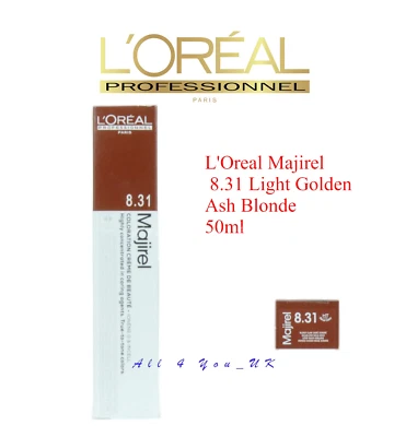 Loreal L'Oreal Professional Majirel 8,31 rubio ceniza dorado claro 50 ml Foto 1 de 4
