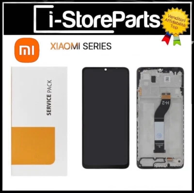 DISPLAY LCD FRAME ORIGINALE SERVICE XIAOMI REDMI 13C 23108RN04Y TOUCH SCHERMO