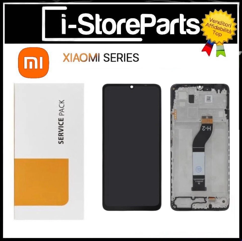 DISPLAY LCD FRAME ORIGINALE SERVICE XIAOMI REDMI 13C 23108RN04Y TOUCH SCHERMO