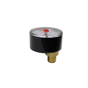 Manometer Druckluft Wasser 1/4" Anschluss 0-10 Bar Druckmesser DN50 Waagrecht - Bild 1 von 2
