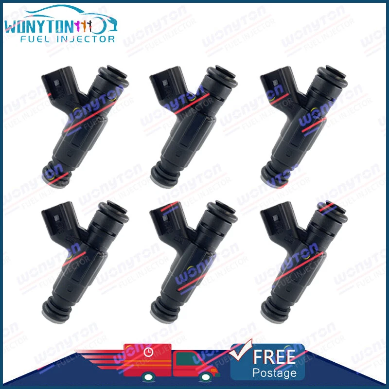 6Pcs EV6 Fuel Injectors For 2001-2003 Dodge Stratus Chrysler 2.7L V6 0280156036 Foto 1 de 4