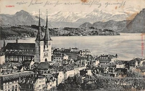 Luzern Vue Carte Postale 1908 - Bild 1 von 2