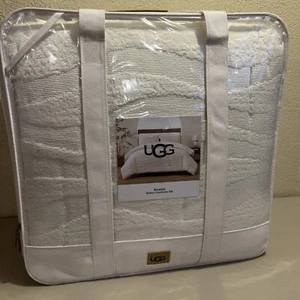 Ugg Alvalah Queen Bettdecke Set 90""X92"" 2Shams-26""X21"" Farbe - Schnee (weiß) NEU - Bild 1 von 9