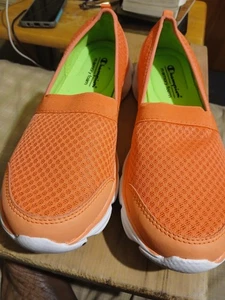Champion Orange Flat Shoes Women US 6.5 Synthetic Preowned - Picture 1 of 7