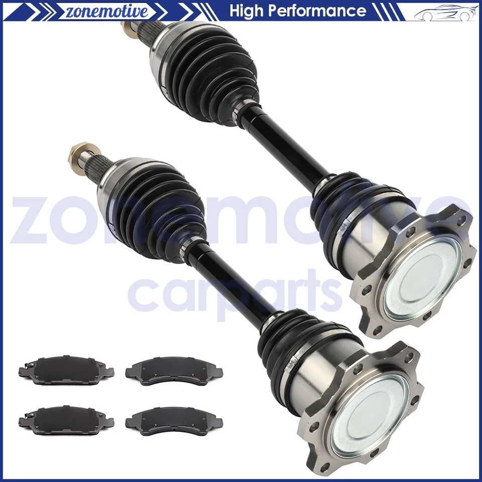 Eje delantero CV + pastillas de cerámica de freno para Chevrolet Silverado 1500 4,3 L 2008-2015 Foto 1 de 4