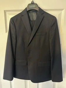 Lauren By Ralph Lauren Boys Navy Suit 16R 2 Piece Set Jacket & Pants - Picture 1 of 8