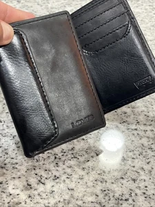 Cartera Levi's Negra Triple Cadena Negra Cierre a Presión Camionero Motociclista 31LV1194 - Imagen 1 de 12