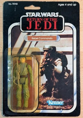 De colección Star Wars El Retorno del Jedi ROTJ Kenner Rebel Commando 1983 77 Atrás Sin usar, en caja Foto 1 de 4